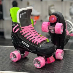 Bauer X-LS Custom Quad Roller Skates - AirWaves Wheels