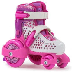 SFR Stomper Adjustale Roller Skates - Pink / White